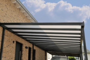 Carport adoss&eacute; &agrave; la maison