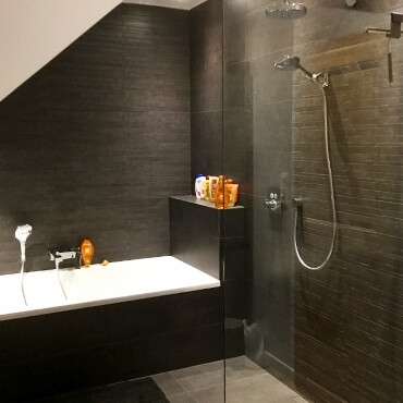 Rénovation d’une salle de bains sous pente près de Lasne